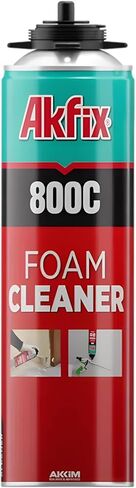 Akfix 800C Gun Cleaner (2x12.3 oz.) – Solvent-Based Spray for Removing Uncured Polyurethane Foam, Cleans Valves & Adapters, Prevents Clogging, Maintains Tool Performance | 12.3 oz. 2 Pack in Kuwait