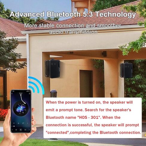 STUDIOFINIX 3.5 Inch Outdoor Bluetooth Speakers Waterproof Wired,3 Way 200W Upgrade Premium Wall Mount Speakers,Ideal use in Patio,Deck, Indoor Outdoor（Black） in Kuwait