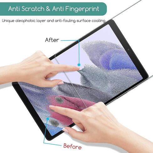 2 Pack Screen Protector for Samsung Galaxy Tab A7 Lite (8.7-Inch 2021, Model SM-T220/T225/T227), Anti-Scratch 9H Hardness HD Clear Tempered Glass Film in Kuwait