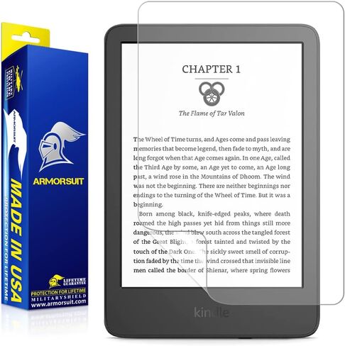 ArmorSuit 2 Pack Anti Glare Screen Protector for All-new Kindle 6" (2022) MilitaryShield Matte Film - Made in USA in Kuwait