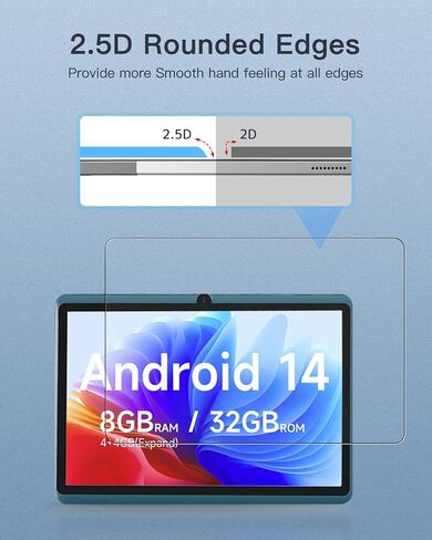 Screen Protector for Aheadlink Q8PRO Tablet 7 inch, 9H Hardness Tempered Glass for Aheadlink Q8PRO Tablet Anti-Scratch, Bubble Free, HD Clarity in Kuwait