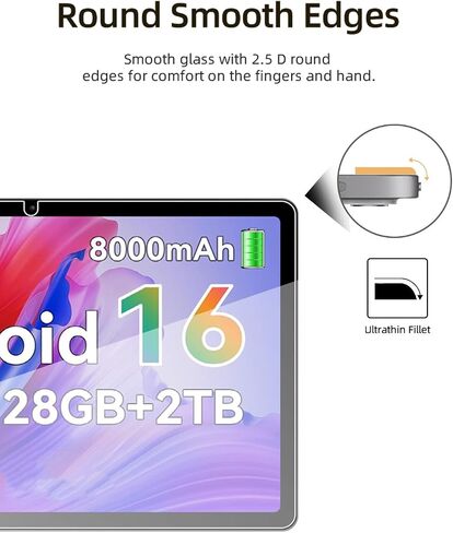 Screen Protector for Frameflow P11T/KINGRID T90 11 inch Tablet, HD Scratch Resistant Tempered Glass Film for Frameflow P11T/KINGRID T90 Drop Protection,Touch Sensitive,Anti-Fingerprint,1 pack. in Kuwait