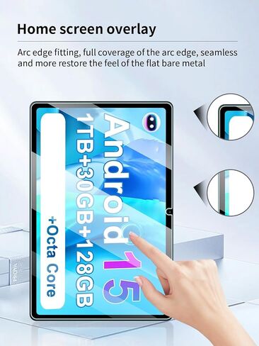 Screen Protector for DEERTiME E9 Android 15 10.1-inch Tablet, Anti-Scratch 9H Hardness Touch Sensitive 2.5D Rounded Edges Bubble Free Easy to Install,2 Pack. in Kuwait