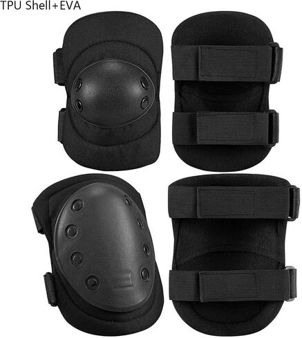 Tactical Knee Pads ,Airsoft Knee & Elbow Protective Pads Guard for Army, Paintball, Hunting and Anyother Outdoor Sports in Kuwait
