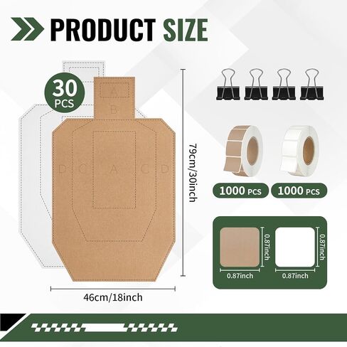 20/30Pcs Thick Cardboard Shooting Targets, 30 * 18 inch in Kuwait