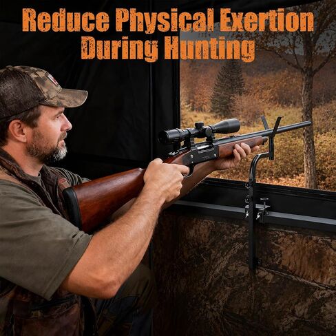 Adjustable Hunting Tower/Blind Shooting Rest with 360° Rotating V-Yoke in Kuwait