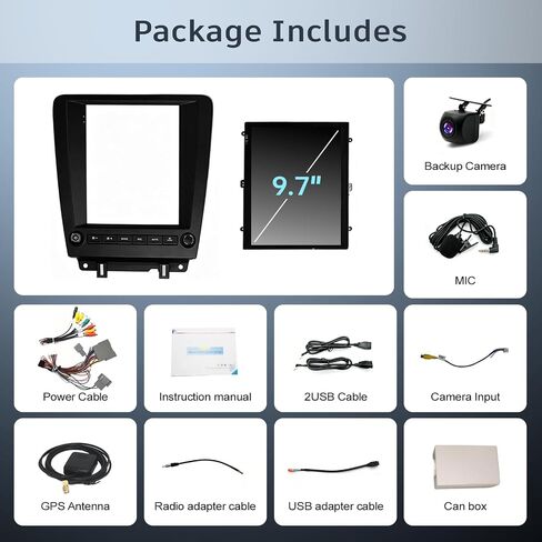 4+64G 9.7" Android Car Stereo for Ford Mustang 2010-2014 in Kuwait
