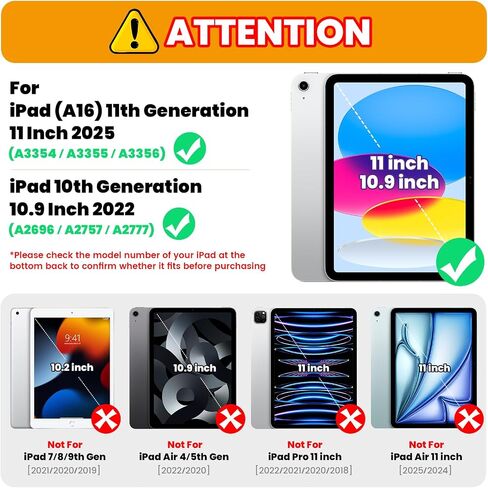 KAIJIAbox for iPad (A16) 11th/10th Generation Case 11''/10.9 Inch 2025/2022 in Kuwait