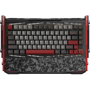 Black Diamond RT Hall Effect Magnetic Gaming Keyboard 75%, 0.04mm Accuracy, 8k Polling Rate, 0.25ms Latency, Leaf Spring Mount Mechanical Feel, Custom Fixed-Wall Magnetic Switch, Shadow Crimson in Kuwait