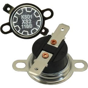 2-Pack WB24X10163 Microwave Thermostat Thermal Cut-Off Compatible with GE Replacements 1473862 AP4339925 PS2321377 EAP2321377 in Saudi Arabia