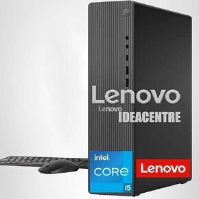 Lenovo IdeaCentre 8L SFF Tower Desktop Computer, Intel Core i5-12400 (8 Cores, 18MB Cache, Up to 4.4GHz), 16GB DDR5 RAM, 1TB SSD, Wi-Fi 6 & Bluetooth 5.2, Intel UHD Graphics 770, Wired KB & Mouse in Saudi Arabia