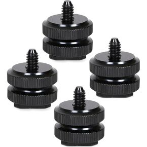 4pcs /4 Inch 20 Camera Hot Shoe Adapter Mount, Aluminum Alloy in Kuwait