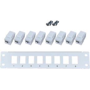 CAT6 8 Port Panel Supports Back CAT6 Unshielded with Coded T568A/B Wiring for Cables Rack/Wall Mount in Saudi Arabia