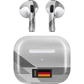 Skinit Decal Audio Skin Compatible with Apple AirPods (3rd Gen, 2021) - Skinit Originally Designed Germany Soccer Flag Design in Kuwait