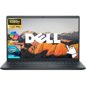 Dell Touchscreen 15.6" FHD Business Laptop Computer, Windows 11 Pro 16GB DDR5 RAM 256GB SSD, Intel Core i5-1334U (10-Core) Processor, Numeric Keypad, SD Card Reader, HDMI, Carbon Black in Saudi Arabia