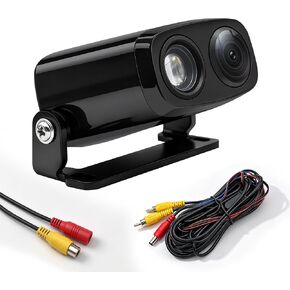 Backup Camera AHD 4k Night Vision with Projection Spotlight: 170 Degree Wide View Angle License Plate Rear Camera with IP68 Waterproof for Cars SUV and Pickup in Kuwait