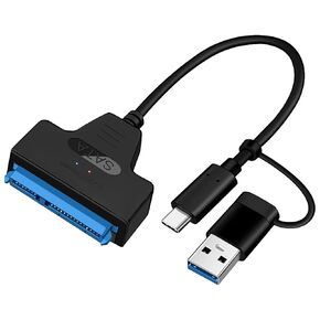 SATA to USB Cable, USB-C/USB-A 3.0 to SATA for 2.5 inch HDD/SSD Data Transfer Hard Drive Converter in Kuwait