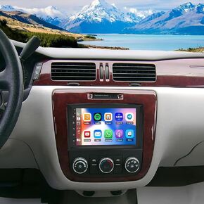 Android 13 Car Radio Stereo for Chevy Chevrolet Impala 2006-2013 Upgrade 7inch IPS Touch Screen Head Unit Wireless CarPlay Android Auto Mirror Link Bluetooth GPS Navi WiFi FM RDS SWC Backup Camera in Kuwait