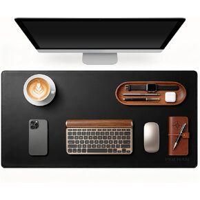 POCHAR Vegan Leather Desk Mat 31" x 16" - Desk Pad Protector for Desktop in Saudi Arabia