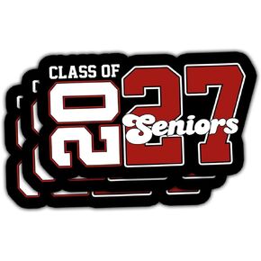 3 Pcs Class of 2027 Stickers, Class of 2027 Decorations, Graduation 2027, 2027 Senior- Stickers for Laptop Water Bottle Phone Car Window Helmet in Kuwait
