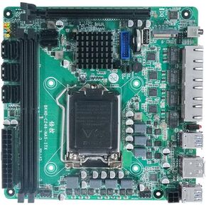 N17 NAS Motherboard C246 LGA1151(Mini ITX/DDR4 Support ECC/PCIE3.0x16/4x2.5G LAN/8xSATA3/2xM.2/USB3.0/ HD DP/Soft Routing Board) in Kuwait