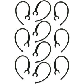 10-Pack Replacement Clamp Bluetooth Ear Hook Loop Clip Replacement - Set of 5 Small Clamps + 5 Pack Large Clamps Shape Clear Hook for Samsung, Motorola, LG & Other Bluetooth Headsets (Black) in Kuwait