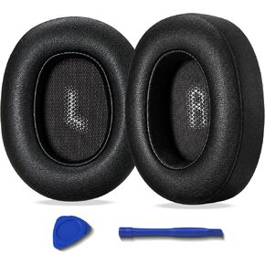 Replacement Ear Pads for JBL E55BT Headphones, Soft Protein Leather Cushions with Memory Foam, Extra Thick Ear Cups Cover for E55 BT, 1 Pair-Black in Kuwait