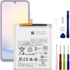 بطارية EB-BA256ABS 3.88 فولت 4905 مللي أمبير في الساعة، متوافقة مع هواتف Samsung Galaxy A25 5G،A34،A54،A55، تأتي مع أداة تركيب البطارية in Kuwait