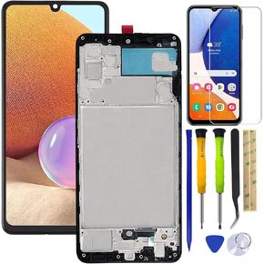 Screen Replacement LCD Display Touch Digitizer Assembly for Samsung Galaxy A32 4G SM-A325F, SM-A325F/DS, SM-A325M 6.4" with Frame +Tools in Kuwait