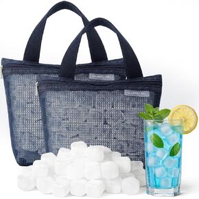 202 Pcs Reusable Ice Cubes for Coolers, BPA Free Refreezable Plastic Ice Cubes with Storage Bag for Drinks Whiskey Coffee Bars Outdoor Party Baths Enthusiasts in Saudi Arabia