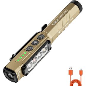 Rechargeable EDC Pen Flashlight 1200 Lumen with UV White Warm Light LED in Kuwait