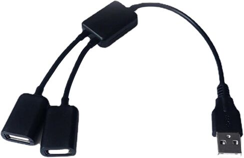 USB Y Splitter Adapter 1 Male to 2 Female for Data Sync in Kuwait