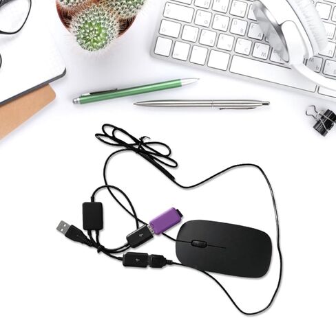USB Y Splitter Adapter 1 Male to 2 Female for Data Sync in Kuwait