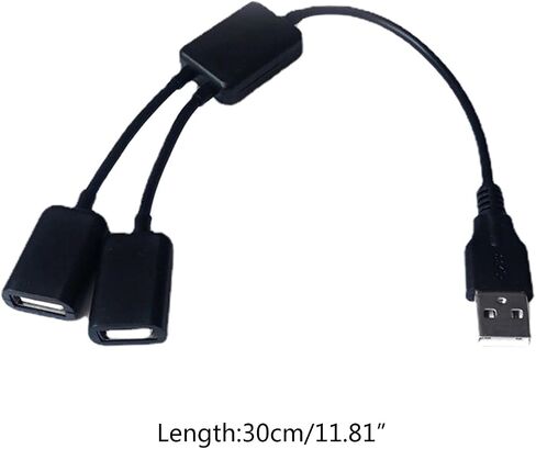 USB Y Splitter Adapter 1 Male to 2 Female for Data Sync in Kuwait