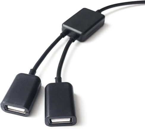 USB Y Splitter Adapter 1 Male to 2 Female for Data Sync in Kuwait
