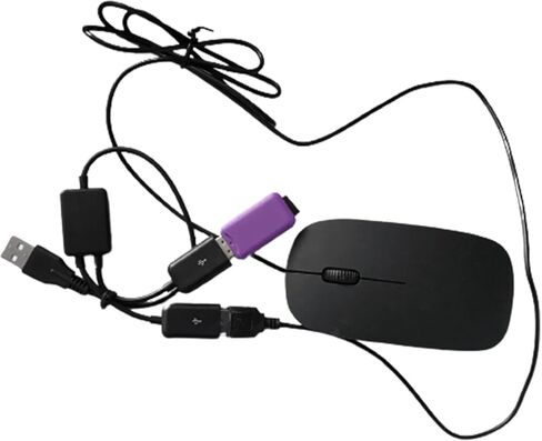 USB Y Splitter Adapter 1 Male to 2 Female for Data Sync in Kuwait