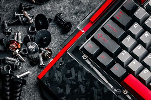 Black Diamond RT Hall Effect Magnetic Gaming Keyboard 75%, 0.04mm Accuracy, 8k Polling Rate, 0.25ms Latency, Leaf Spring Mount Mechanical Feel, Custom Fixed-Wall Magnetic Switch, Shadow Crimson in Kuwait