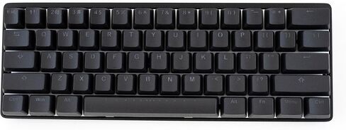 Vortex New POK3R Black Aluminum 60% Blue LED Double Shot PBT Mechanical Keyboard (Cherry MX Silent Red) in Kuwait
