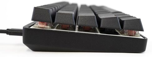 Vortex New POK3R Black Aluminum 60% Blue LED Double Shot PBT Mechanical Keyboard (Cherry MX Silent Red) in Kuwait