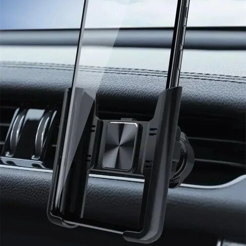 Car Phone Holder 360° Rotation Stand for Cell Phone Universal Auto Phone Holder in Car Air Vent Clip Mount GPS Support (Black) in Kuwait