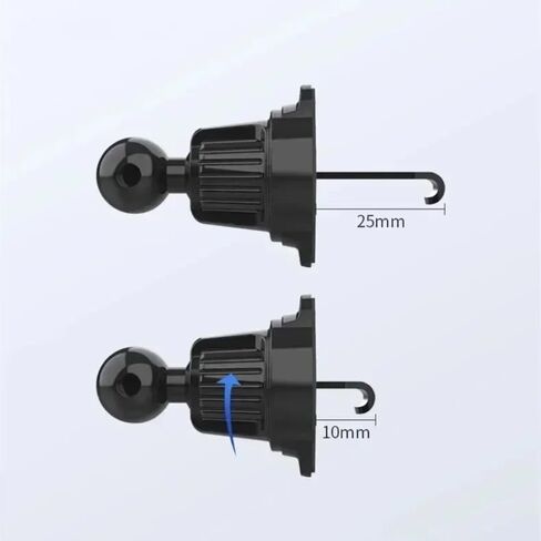 Car Phone Holder 360° Rotation Stand for Cell Phone Universal Auto Phone Holder in Car Air Vent Clip Mount GPS Support (Black) in Kuwait