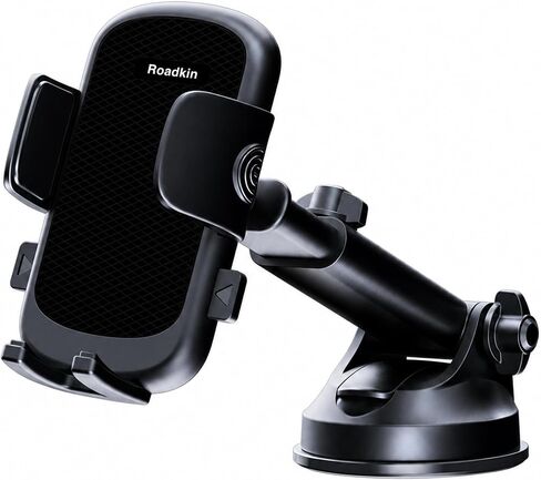 Car Phone Holder,2026 Military Grade,Strongest Suction, Heat Resistant Material, Universal Dashboard and Windshield Mount with Adjustable Suction Cup, Compatible with All Smartphones in Kuwait