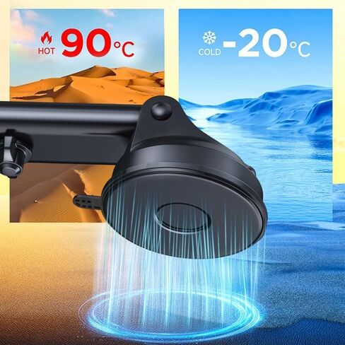 Car Phone Holder,2026 Military Grade,Strongest Suction, Heat Resistant Material, Universal Dashboard and Windshield Mount with Adjustable Suction Cup, Compatible with All Smartphones in Kuwait