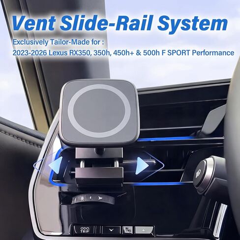 Aluminum Phone Mount for 2023-2026 Lexus RX 350/350h/450h+/500h in Kuwait