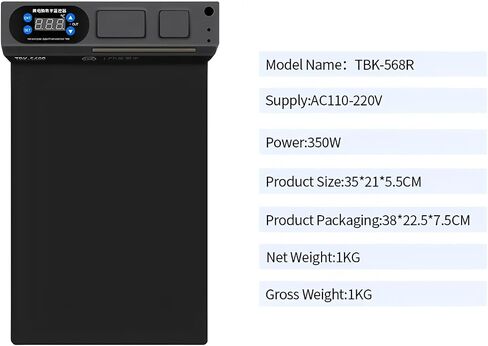 TBK 568R LCD Touch Glass Separating Machine Heating Mat Plate for Mobile Phones Ipad Pro 12.9 LCD Screen Separate Repair Tools in Kuwait