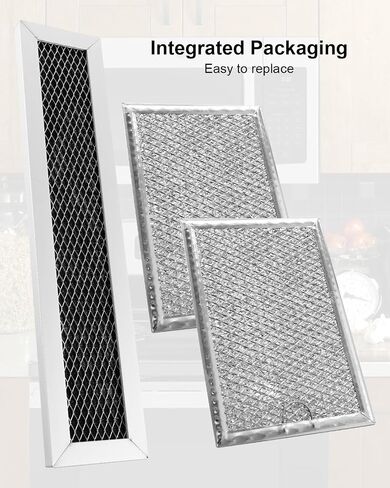 Microwave Grease and Charcoal Filter Kit Fit for GE JVM3160RF1SS in Kuwait