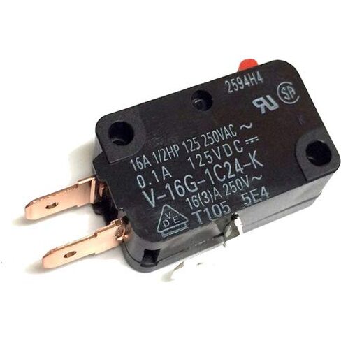 ClimaTek - V-16G-1C24-K - Black Aftermarket Microwave Door Switch, Mechanical, Push Button, Manual Operation in Kuwait