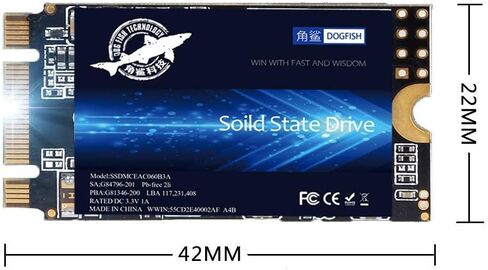 DOGFISH SSD M.2 2242 2TB Ngff SATA III 6Gb/s Internal Solid State Drive in Kuwait
