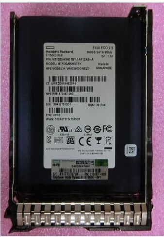 Hewlett Packard Enterprise 960GB SATA 6G SFF RI DS SSD Refurbished, 875511-B21 (Refurbished) in Kuwait