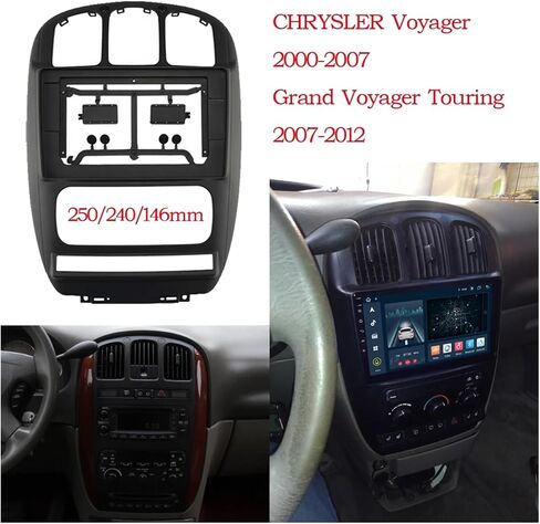 2001-2007 Fit For Chrysler Fit For GRAND Voyager/Town & Country/Fit For Dodge Fit For GRAND Caravan 10.1 Inch Car Radio D-ASH Kit, Stereo Navigation Panel Frame Scratch-Resistant ABS Replacement Trim in Kuwait